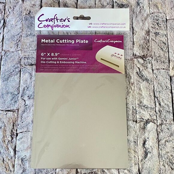 Crafters Companion NWT Metal Cutting Plate 6" x 8.9" For Use With Gemini Jr - Picture 1 of 5